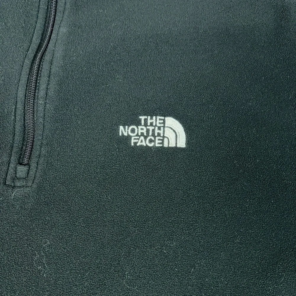 North Face Pullover Mens Medium Black TKA 100 Fleece 1/4 Zip Hiking Sweater Gorp